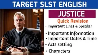 Justice All Acts Quick Revision