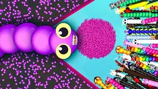SNAKE IO🐍 KING UBE SNAKE 🐍 VS 100 PRO GIANT SNAKES 🐍 EPIC SNAKEIO GAMEPLAY #snakegame #games 