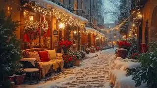 Steam, Streetlights & Jazz ☕ Winter Coffee Music from the City Sidewalk