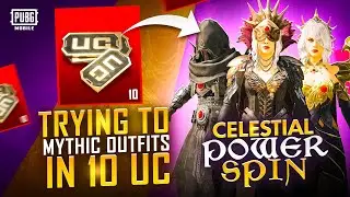 10 UC Luck On 8 Mythic Spin |Got All Mythics | Celestial Power Spin | PUBGM