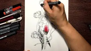 flower and bird | Doodles by Q