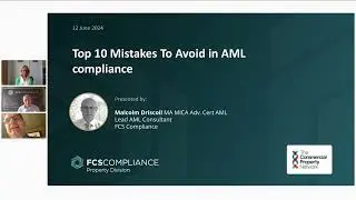 Top 10 mistakes to avoid in AML compliance. A CPN webinar by FCS Compliance