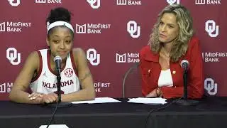 Jennie Baranczyk and Zya Vann Postgame vs Little Rock