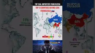 Top 5 Countries Buying COAL from Russia 🌍🇷🇺 | Top Coal Importers 🪨🏭 #shorts