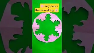 🌸 Easy paper flower making 🌸#trending #shorts #paperart #youtubeshorts #viralvideo #craft #flower