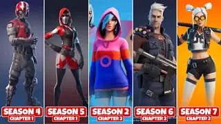 Evolution of Fortnite Starter Packs (Chapter 1 Season 1 - Chapter 2 Season 7)