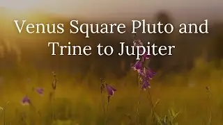 Venus Square Pluto and Trine to Jupiter