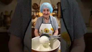 Homemade Vanilla Ice Cream &ndash; Grandma Mary's Snowy Delight! #GrandmaMarysKitchen #HomeCooking #shorts