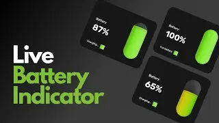 Coding a Live Battery Indicator | ASMR Programming | BeRaikwal