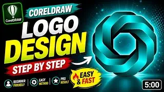 CorelDraw logo design tutorial I CorelDraw Typography Design Logo #aggraphics