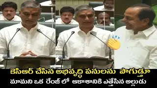 Finance Minister Harish Rao MIND BLOWING Comments On CM KCR | TS Assembly Session | TV