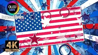 Flag Screensaver - Stars and Stripes - 10 Hours - 4K - OLED Safe - No Burn-in