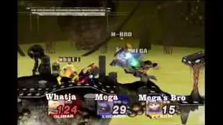 Online battles in Super Smash Bros. Brawl - #4 (whatjamagiveit VS. megawiimaster1 and his bro)
