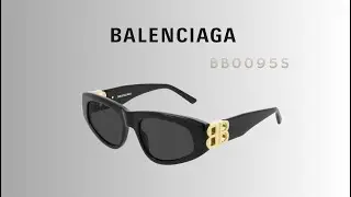 [Ba Hải G&aacute;c] K&iacute;nh M&aacute;t Balenciaga BB0095S logo BB gold si&ecirc;u đẹp d&aacute;ng unisex nịnh mặt 53-19-135. 