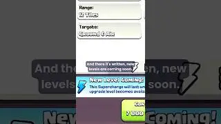 TH18 Just Leaked by Clash of Clans 😳 Supercharge Message CONFIRMED It! #clashofclans #coc #supercell