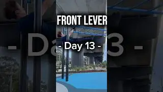 【DAY13】 Front lever challenge#frontlever#calisthenics#streetworkout#calisthenicslife#dailyprogress