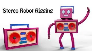 Stereo Robot Rigging Animaton | robotic rig | robotic Animation