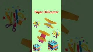 Paper Helicopter | Easy Crafting Tutorial | Toy | Flying #helicopter #shorts #craft #howto #kids 🚁😍🚁