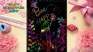 EASY QUOTES SCRATCH DRAWING FOR BEGINNERS | SIMPLE PAINTING IDEAS TUTORIALS & COOL ART TIPS & TRICKS
