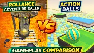Rollance Adventure Balls vs Action Balls | Gameplay Comparison | VS #31