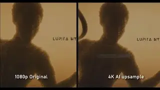 Black Panther Comparison 1080p vs 4K AI Machine Learning Upscale