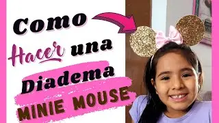 🎀 DIADEMA DE MINIE MOUSE 🎀/ Con Moldes GRATIS!! ⭐Y FACILES!!