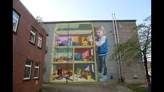 3D mural Hospital Dollhouse