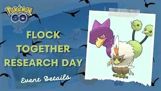 Flock Together Research Day | Event Detail | Pok&eacute;mon Go | Increased chance of getting Shiny Pok&eacute;mon!