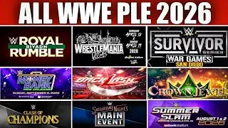 ALL WWE 2026 PLE Revealed! Shocking New Events! WWE 2026 PPV Schedule BREAKDOWN!
