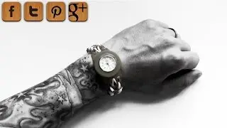 Basketweave loom watch bracelet - Dr. Loom - &copy; Woolpedia