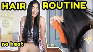 My 7 DAY HAIR CARE ROUTINE&hellip; *no heat, no dry shampoo, only water!*