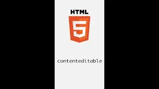 #6 contenteditable | HTML | Frontend | Take it easy #shorts