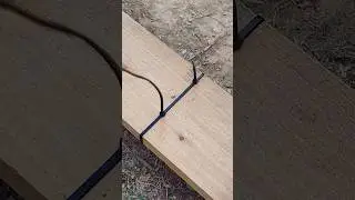 How can we fasten two boards together using two plastic zip ties?
