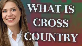 Cross country | meaning of Cross country