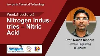 Lec 15: Nitrogen Industries – Nitric Acid