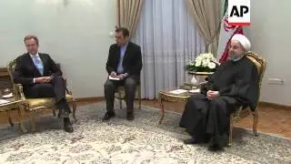 Visiting FM Brend holds talks with President Rouhani