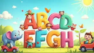 🎵 Learn ABCD EFGH with Fun Vehicles | Kids Animated Song 🚗✈️🚌