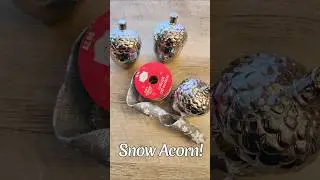 Fun Snow Acorns! ❄️ ❄️ ❄️.         #wintercrafts #crafting #viralcraft #diy