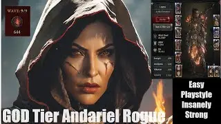 Best Rogue Build Andariels Barrage God Tier - Solo T7 Horde 600+ Aether | Diablo 4 Season 5