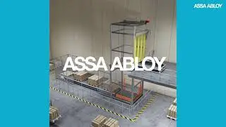 ASSA ABLOY RP300 Machine Protection Doors - integrated in automatic conveyer belt system