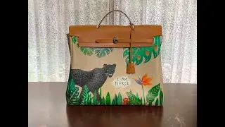 Hermes Canvas Herbag Time Lapse Painting