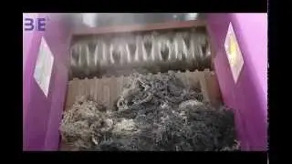 single shaft shredder for fishing net