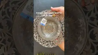Just found a candy bowl from 1712 year! So gorgeous! #cozyfinds #asmrcleaning #thrift #cleaningsound