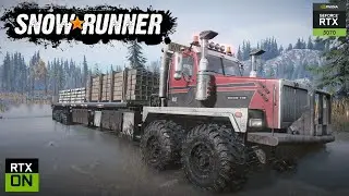 SnowRunner &ndash; Western Star 6900 TwinSteer Ploughs Island Lake Mud! | Lumber Mill Revival Delivery