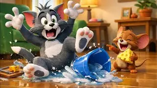 Little Tom and Jerry 🐱🐭 | A Fun Kids Poem About Friendship & Playtime 🎵