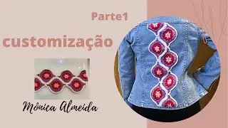 Como customizar roupas com crochê/lantern mystical step by step crochet#customization#mystic lantern