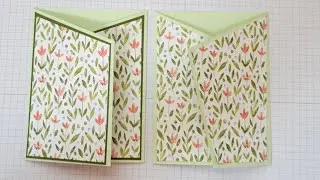 Angled Gate fold Card ... Connie's style  or Karen's ?