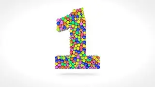 LEARN NUMBERS WITH COLOR BALLS I POP OUT EFFECTS I NUMBER 1 I CLIP ANIMATION I PREVIEW2EFFECTS 