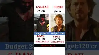 Salaar vs Dunki#movie #shortvideo #viralvideo #srk #status #omletarcade #chhoga rj 50