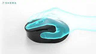 SANWA Optical Ergonomic Mouse, 20&deg;/25&deg; Vertical, Programmable, Windows/Mac - GMAD Series
